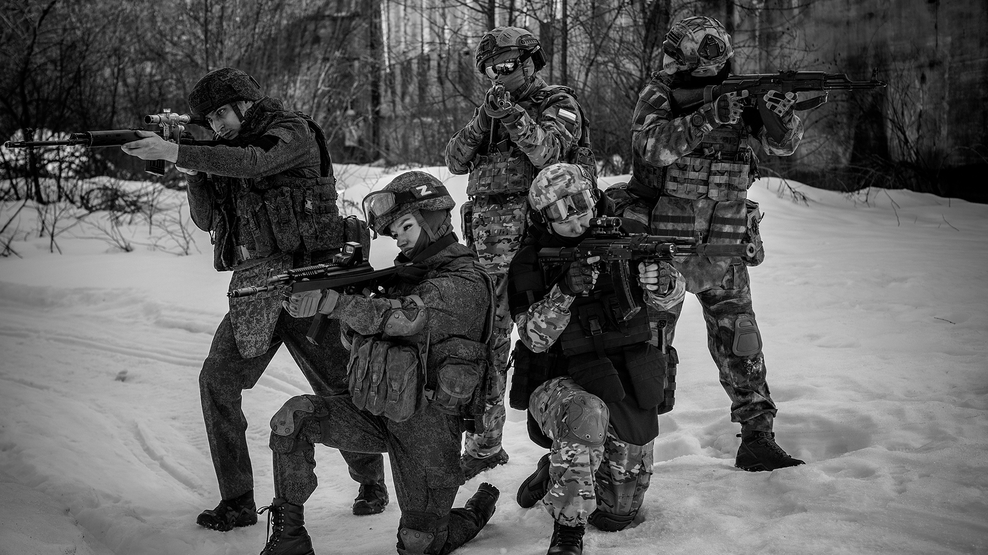 Милитари фотосессия