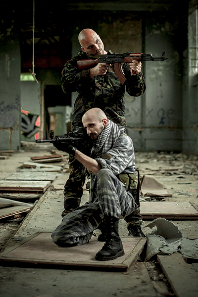 Парная военная фотосессия